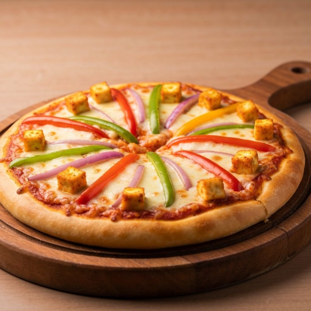 Paneer & capsicum Pizza